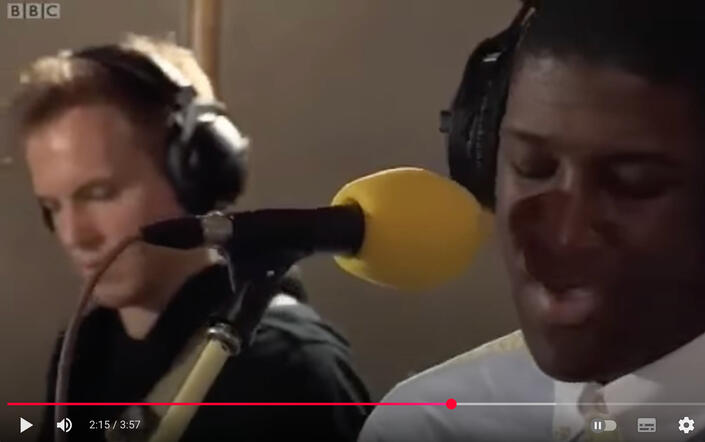 Playing bass with Labrinth (Live Lounge - Beautiful People)